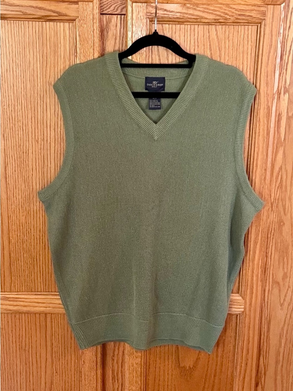 Dockers Golf Green V Neck Sweater Vest Men’s Medium